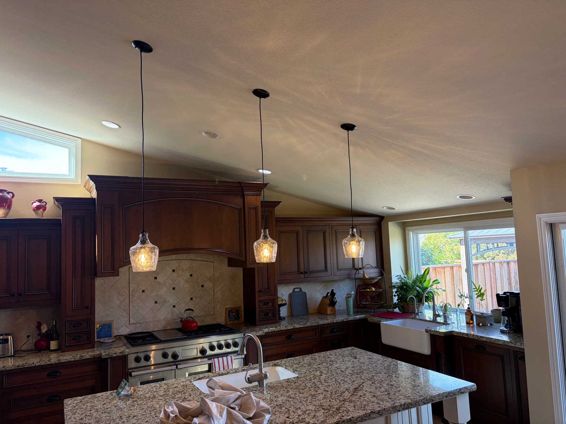 Kitchen Island Pendant Swap with Dimmer Upgrade in San Jose image