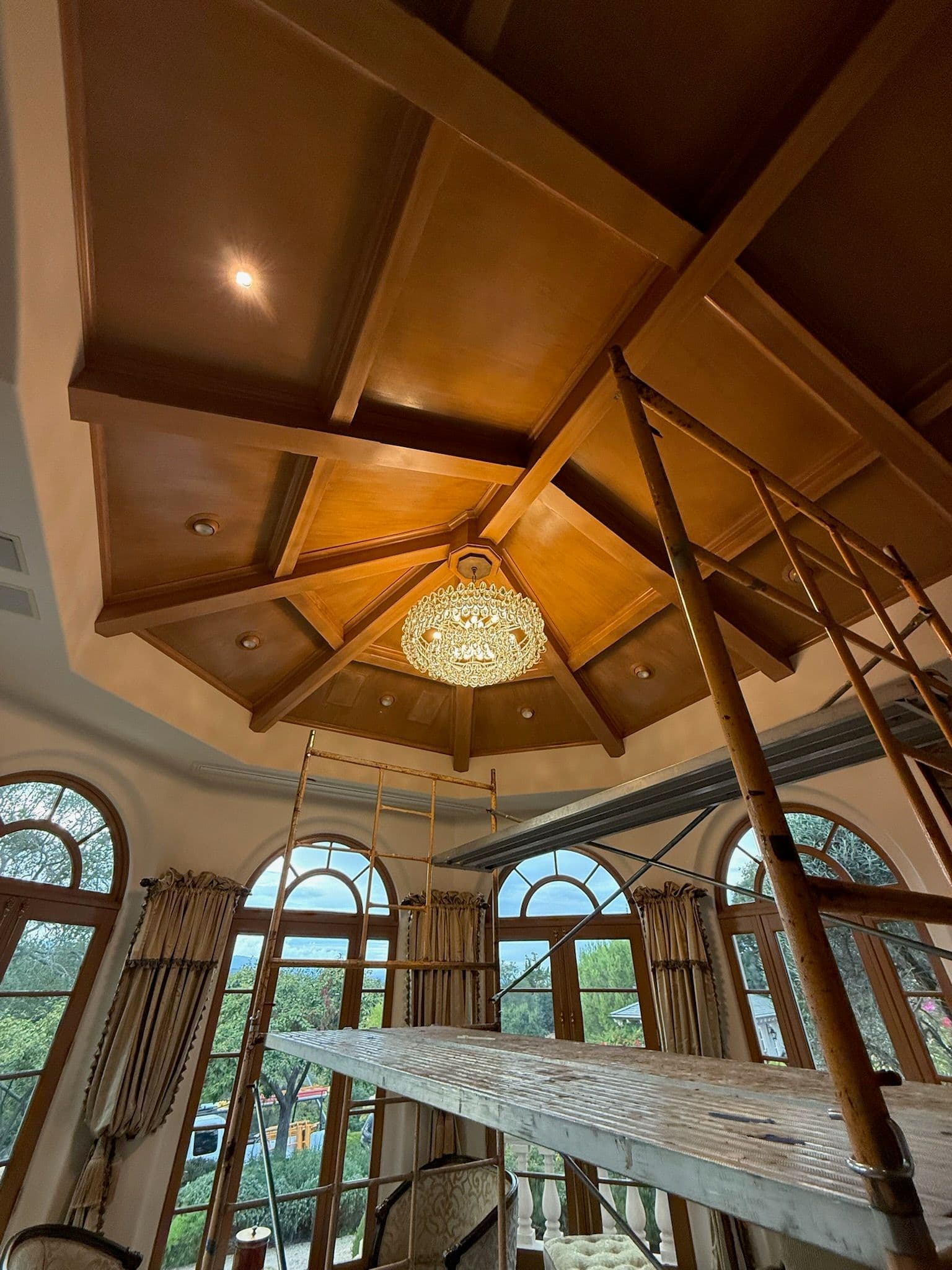 Chandelier Installation in Los Gatos image
