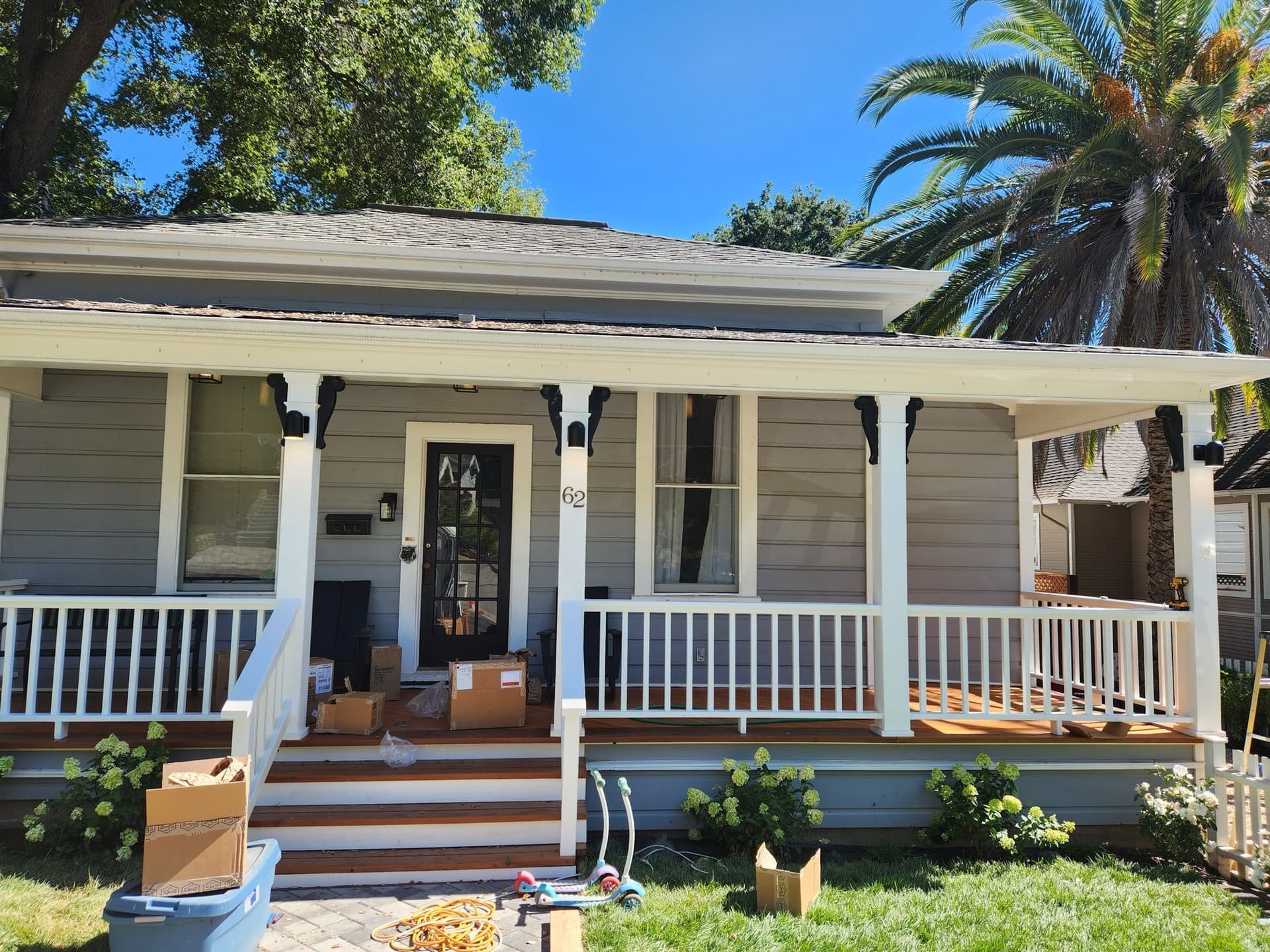 Exterior Column Lighting Installation in Los Gatos image