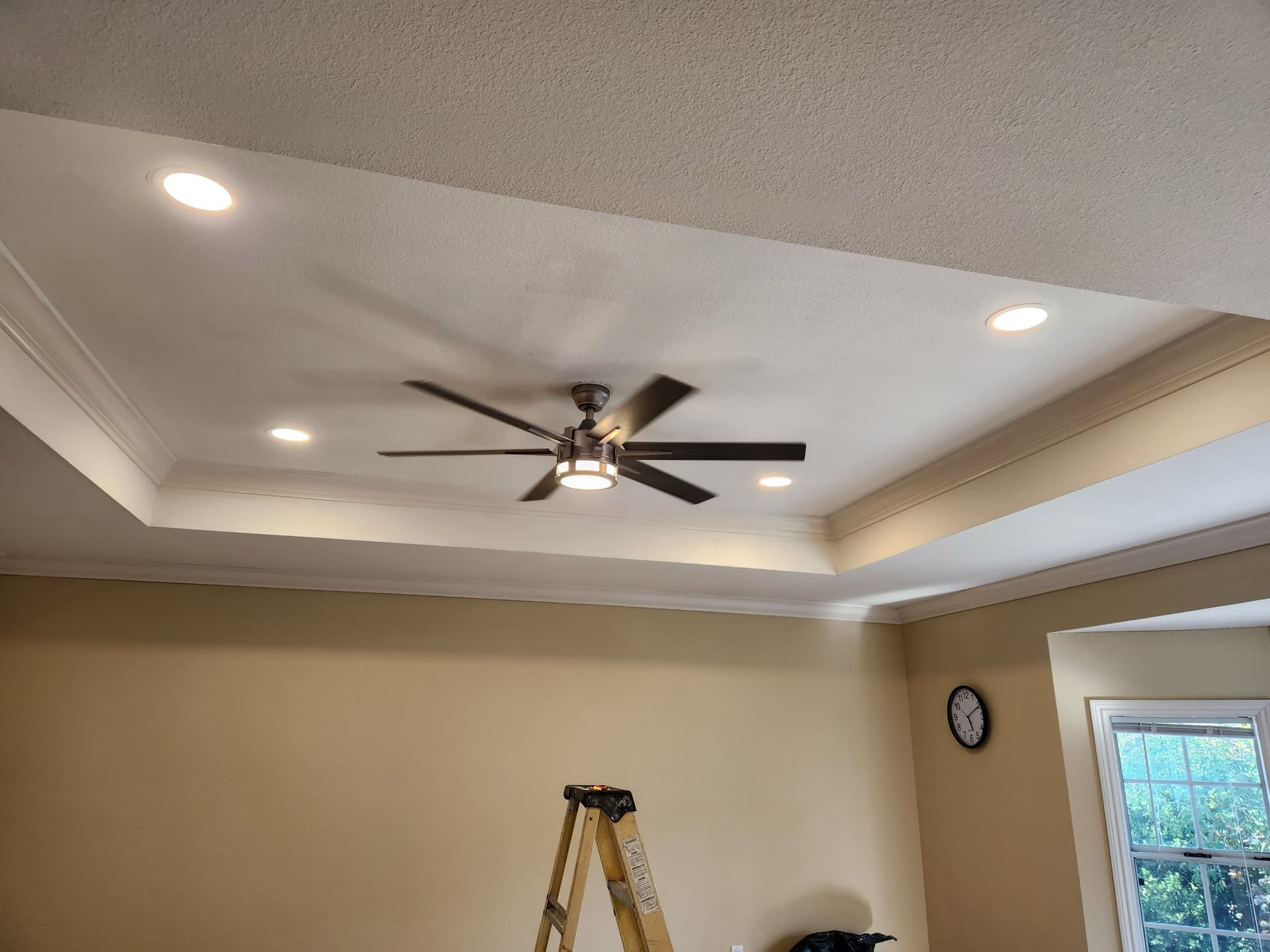 Ceiling Fan and Recessed Lighting Installation in Los Gatos image
