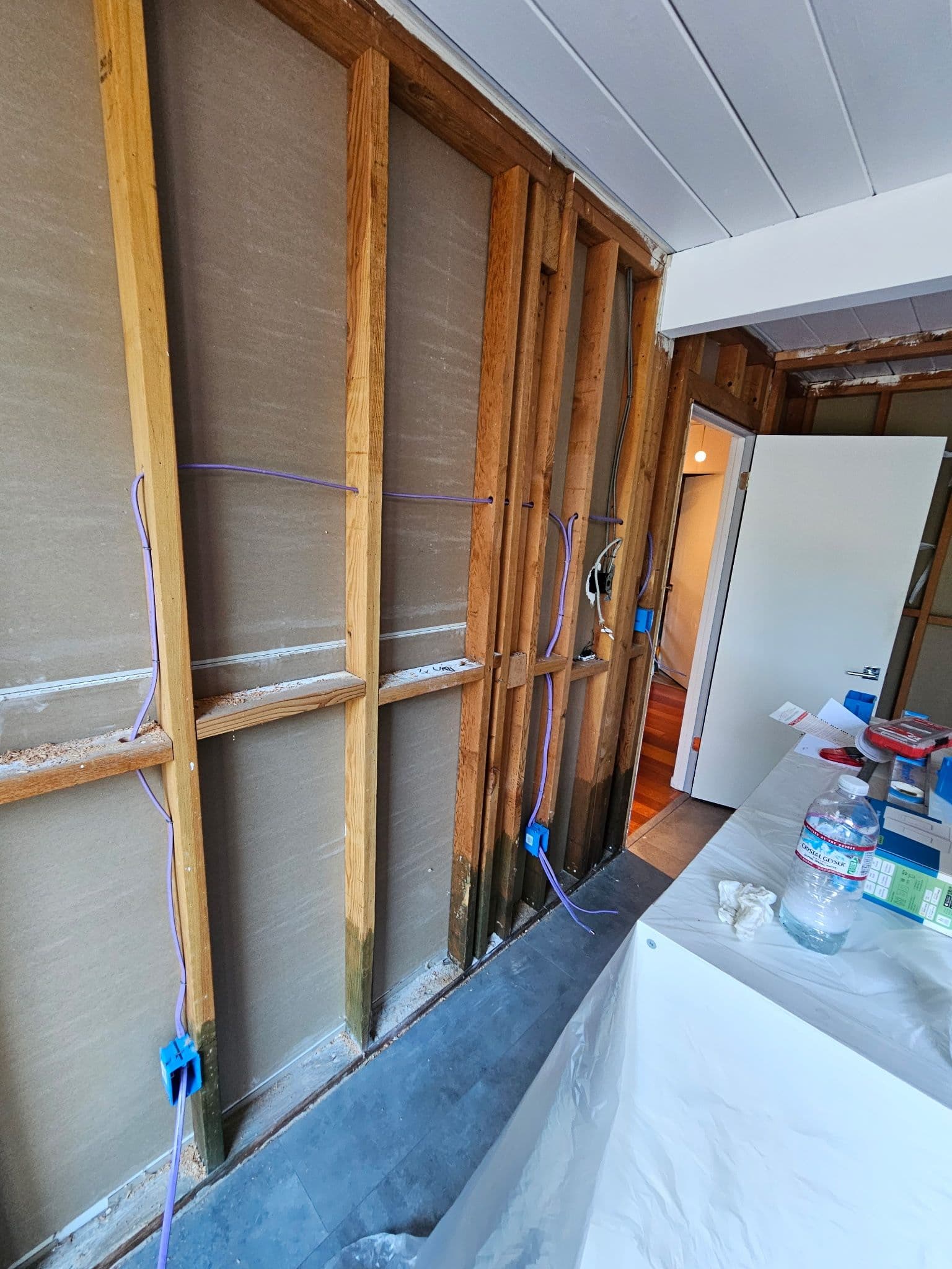 Partial Rewire in Progress During a Palo Alto Home Renovation image